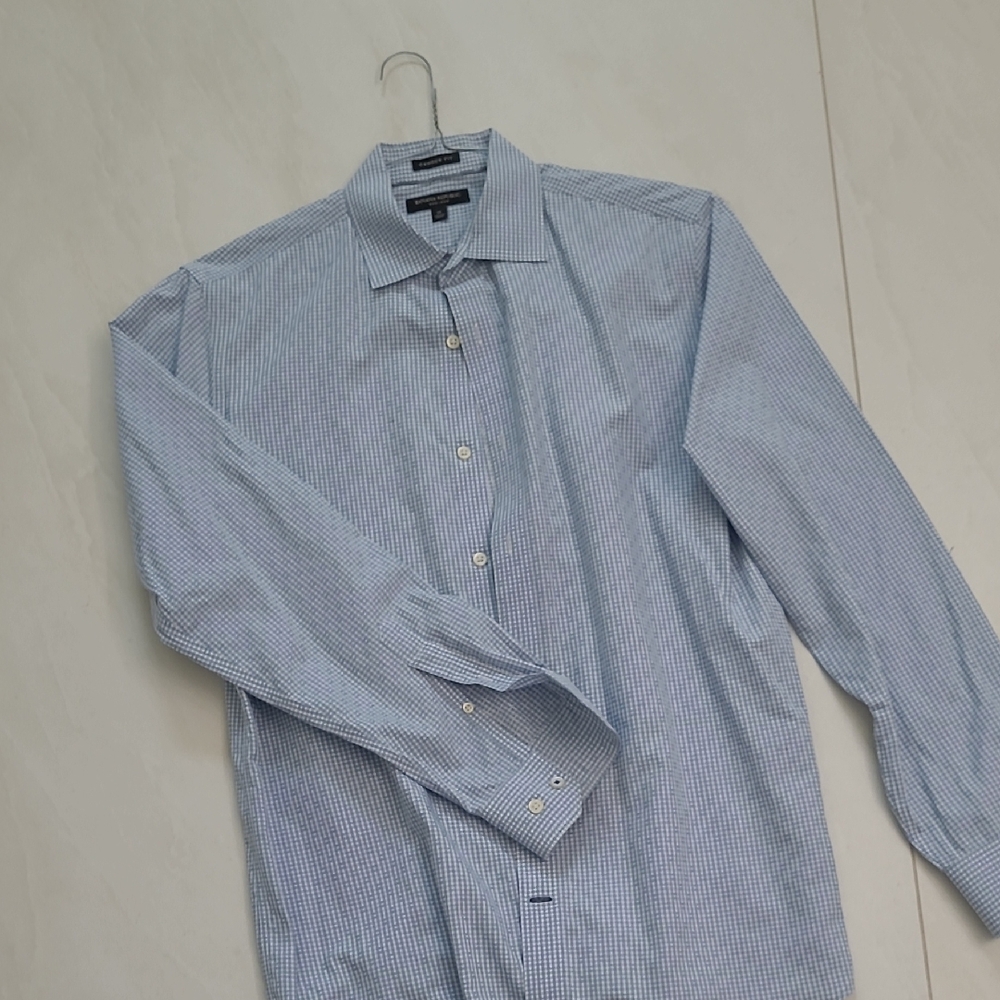 Banana Republic Blue Dress Shirt  Cotton Blend